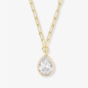 NWT Melinda Maria Gold “Drop of Perfection” Necklace